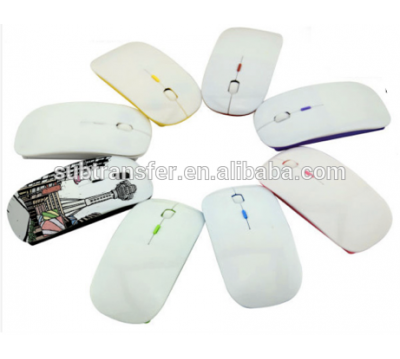 China supply hot selling best quality blank 3D sublimation wireless mouse